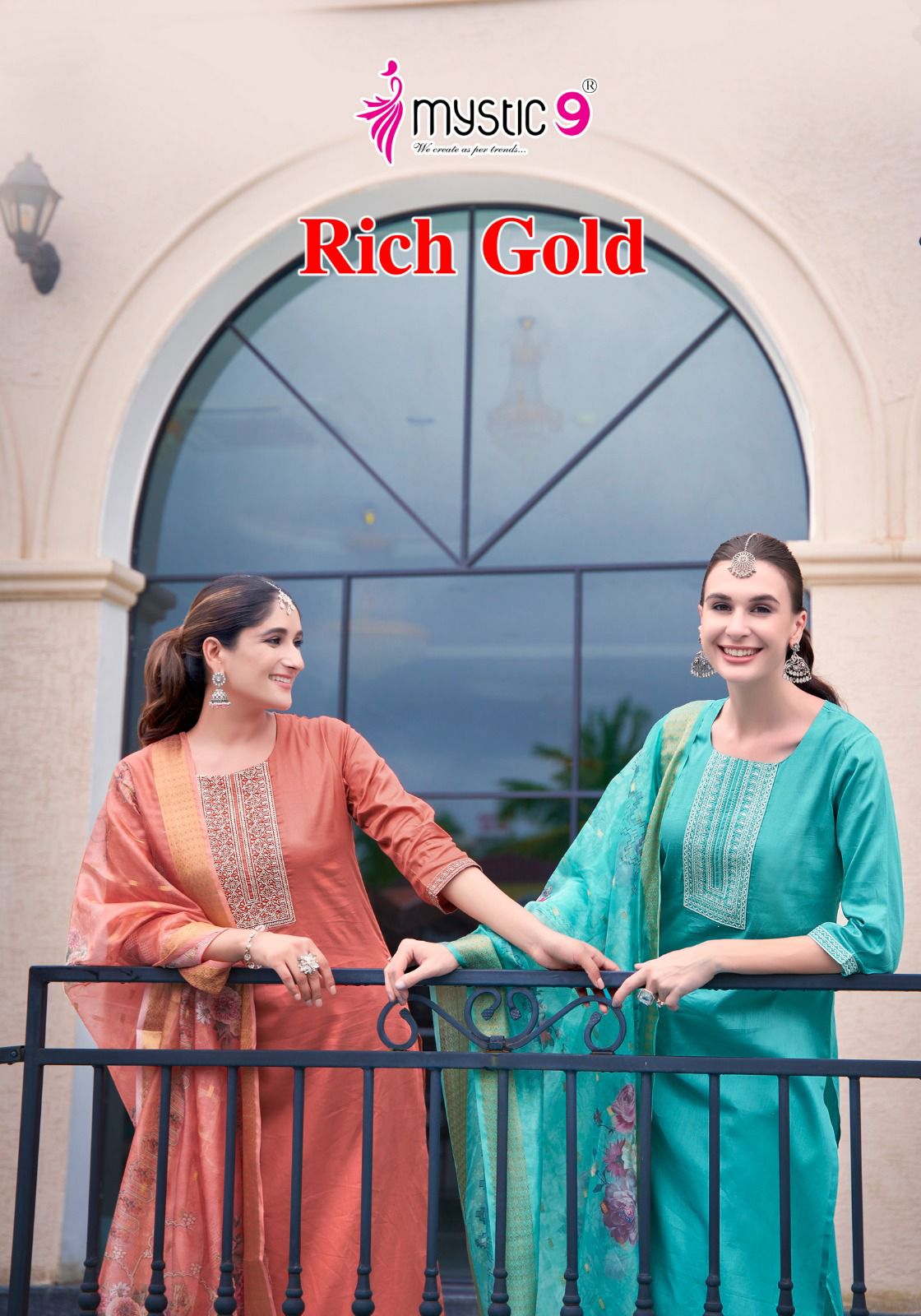 MYSTIC 9 KURTI RICH GOLD  VOL 2